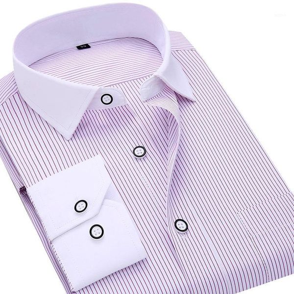 

men's long sleeve shirt business shirt1, White;black