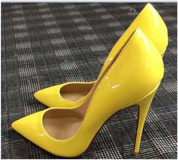 

2021 women shoes red bottoms high heels pointed toe red sole 8cm 10cm 12cm pumps dust bags wedding shoes, Black