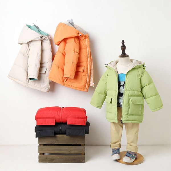 

live broadcast 2020 new boys' and girls' children's down jacket, Black