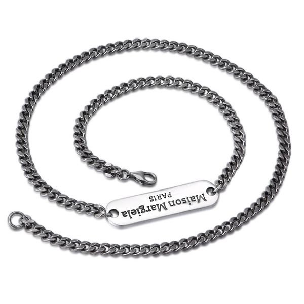 

925 sterling silver jewelry handmade thick link chain necklace american european antique silver punk designer necklaces for men