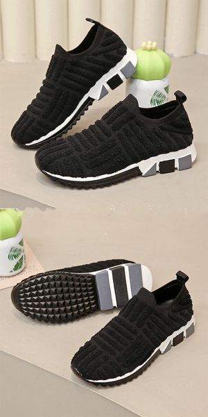 

2022 casual shoes women's short plush mesh breathable sneakers xx109, Black