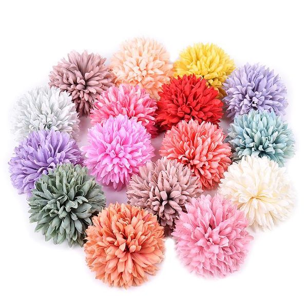 

2pcs silk artificial flower dandelion ball for wedding home decoration diy craft wreath gift valentine's day decor fake jllnxh