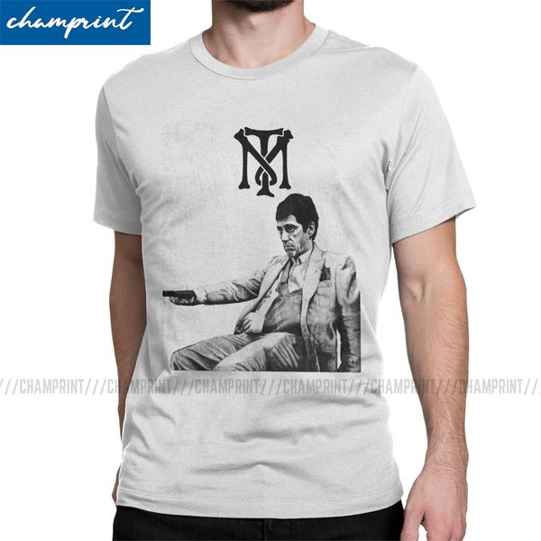 

men's scarface leisure tees short sleeve tm tony montana pacino gangster movie crewneck printed sport hooded sweatshirt hoodie men t sh
