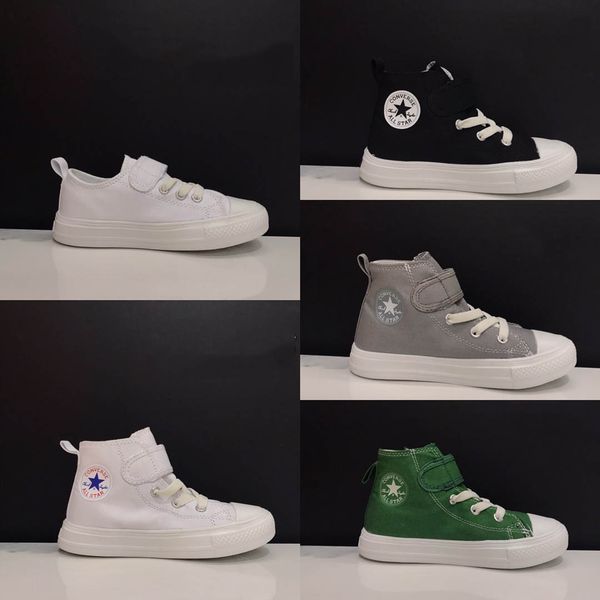 

children's new velcro, elastic, high low canvas shoes sports super good-looking color scheme a release of more than of j d1 timeless bl, Black