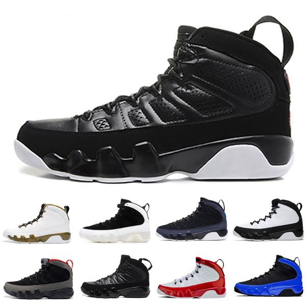 

9 9s men basketball shoes black white racer blue og space jam mens discount outdoor sneakers trainers shoes size 7-13