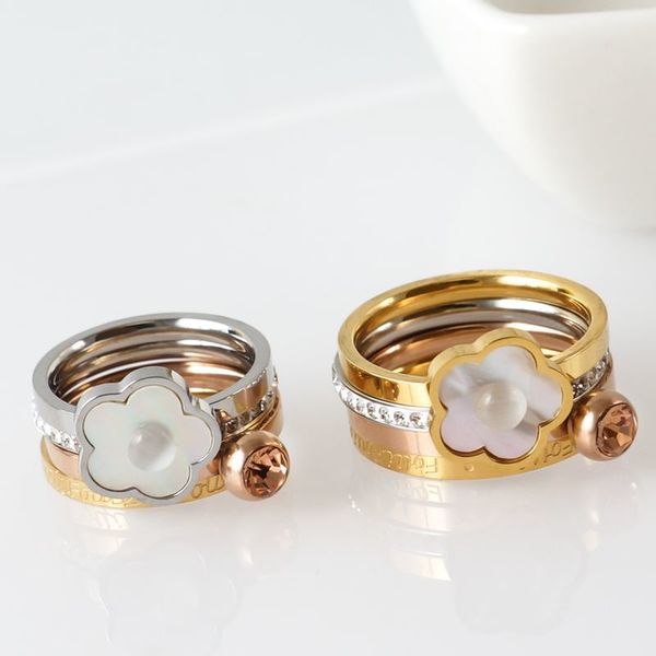 

fashion shell charms cz beads wedding party women men classic crystal hollow gothic rings bague femme, Golden;silver