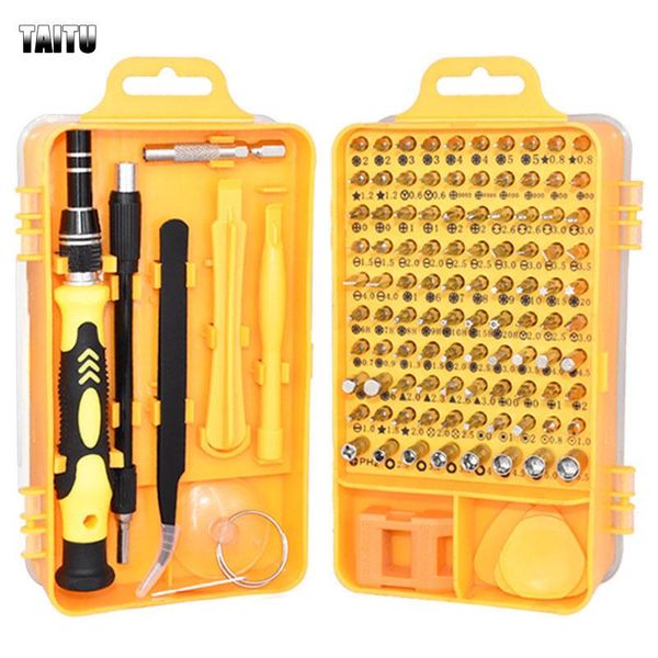 

115 in1 screwdriver set multi-function precision screwdriver bits torx pc mobile phone device repair hand tools