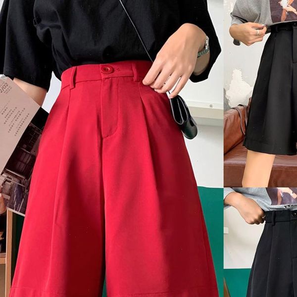 

fashion shorts women new western trousers summer lady leisure pure color shorts 2021 s xxl guahao, White;black