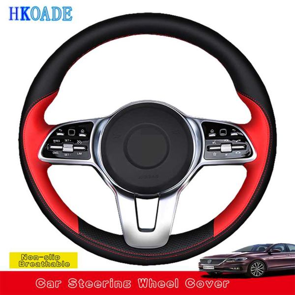 

diy hand-stitched soft genuine leather car steering wheel covers for a class 19-20 glc glb 2020 cls 2020-2020