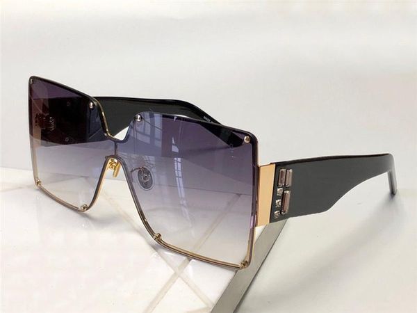 

new fashion design sunglasses paeng square rimless frame with diamond temples popular and generous style uv400 protective glasses, White;black