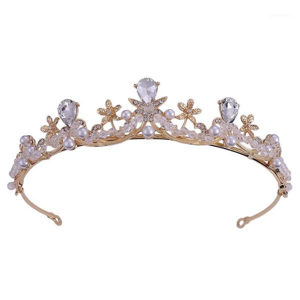 

christmas decorations pearl rhinestone diadem headpiece crystal tiaras and crowns bridal hair jewelry women wedding accessories1