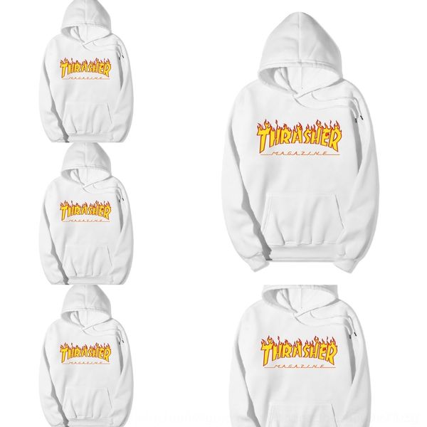 

vemuq clothing ball trendy flame hooded fleece clothes men's uniform baseball clothing sweaterball clothes sweaterflame hoo, Black