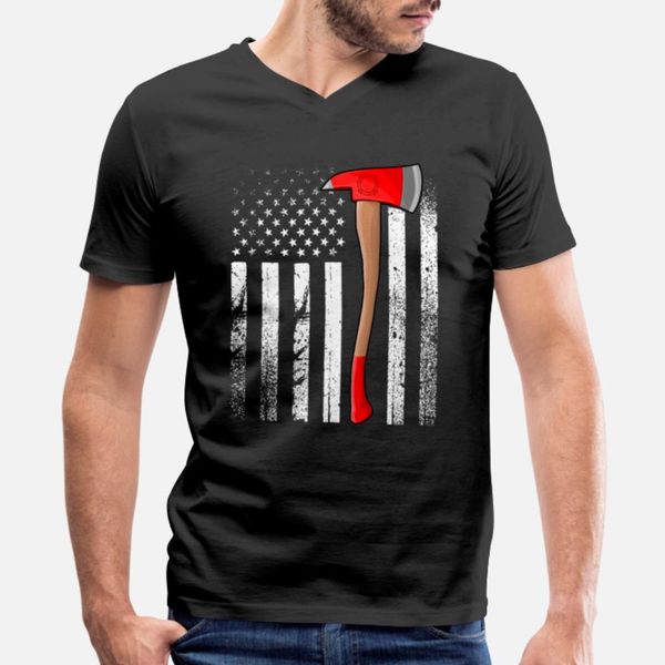 

firefighter american flag axe thin red line patrio graphic designers t shirt digital printing vintage tracksuit hoodie sweatshirt