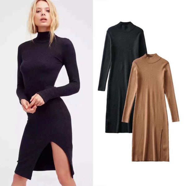 

style slit new hem women's knit drs elastic slim wrap hip skirt, Black;gray