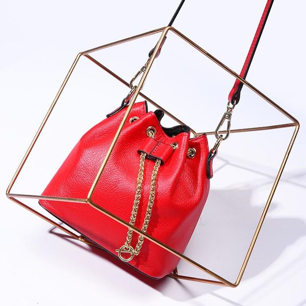 

new 2020 women genuine leather shoulder bag casual handbags big messenger bag fashion 100% genuine leather on promote