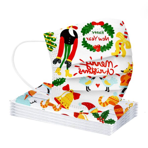 

ear christmas face mask industrial 3ply children's disposable loop 50pc three-layer non-woven fabric multi-style mi