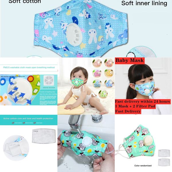 

non real children vertical baby woven fabric folding mask with breath valve anti dust antibacte lfbulfbu 4j00