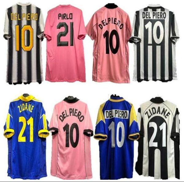 

11 12 retro del piero soccer jersey 84 85 92 96 97 99 02 03 zidane ancient maillot davids oldest shirt, Black;yellow