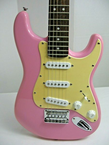 

rmk99 pink squier st mini electric guitar