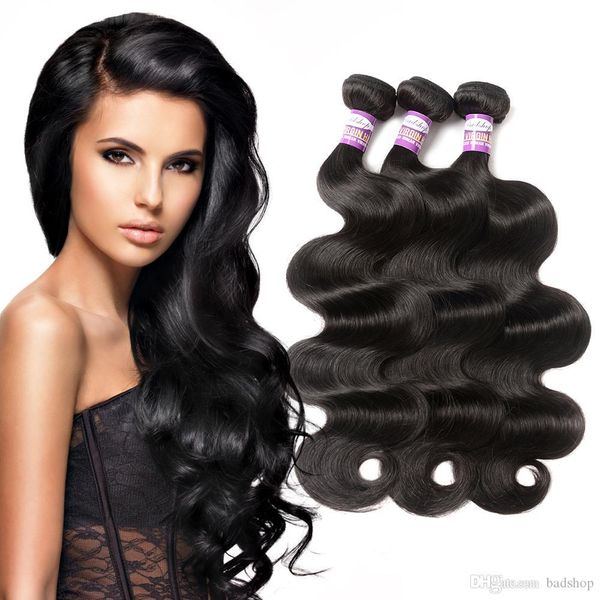 

9a brazilian virgin human hair body wave brazilian human hair 3 or 4 bundles body wave natural black color unprocessed remy hair extensions