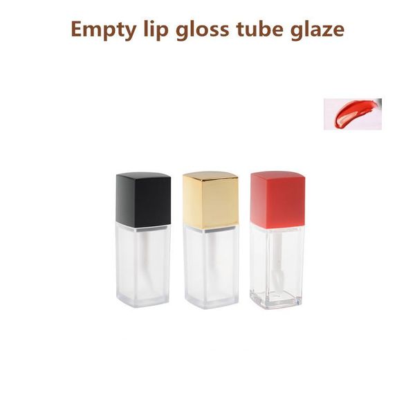

5ml empty lip gloss tube glaze with wand applicator refillable plastic lipstick lip balm bottles vials diy packaging container swy wmtdcp