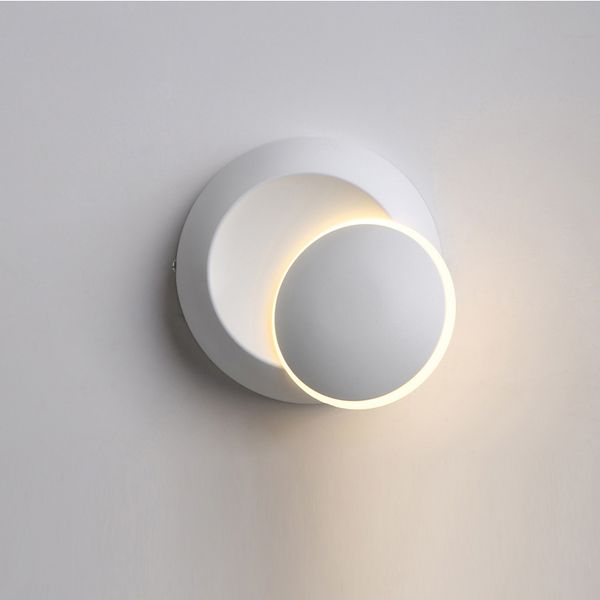 

round moon wall lamps led bedroom bedside light fixture nordic minimalist living restaurant stairs corridor wall light