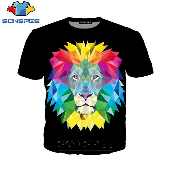 

animal lion 3d print shirts aesthetic aesthetic harajuku men clothing