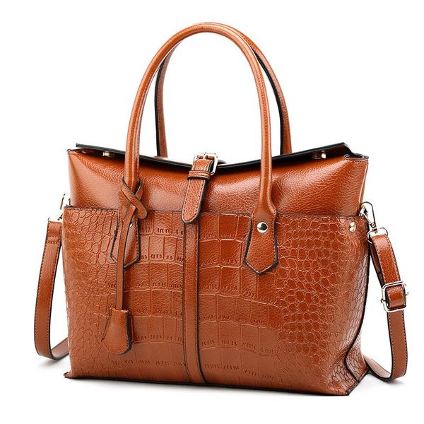 

challen 2020 new women's bag european and american fashion ladies briefcase crocodile pattern handbag shoulder diagonal package