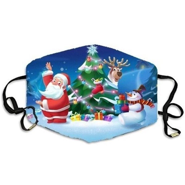 

многоразовый маска фильтр с активированным углем дыхание рот рождество версия для печати регулируемая моющийся защитная маска mascarilla wmt