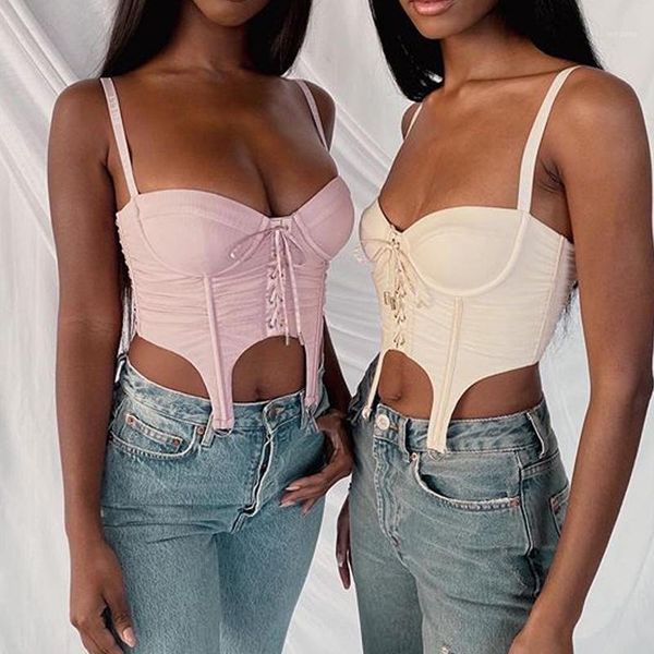 

beelves padded corset summer crop women backless padded camis camisole low cut cropped streetwear1, White
