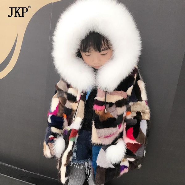 

winter kids real coat children natural coats & jackets thick warm coat for baby girls boys, Blue;gray