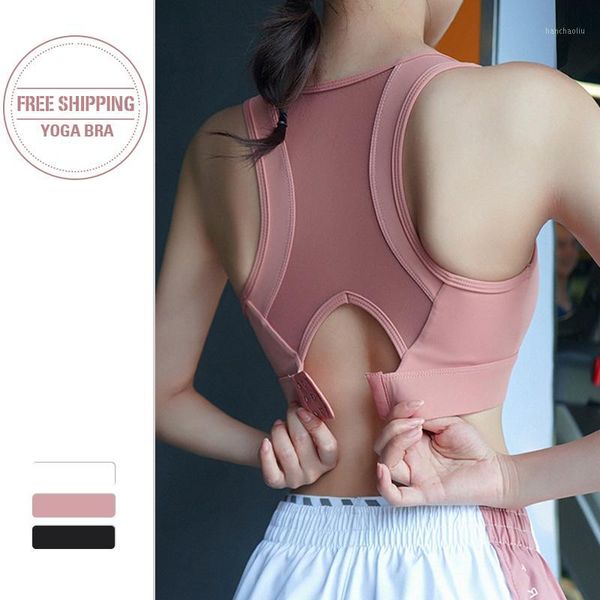 

gym clothing seamless sports bra for women workout fitness push up female yoga bras running tank sportswear1, White;black