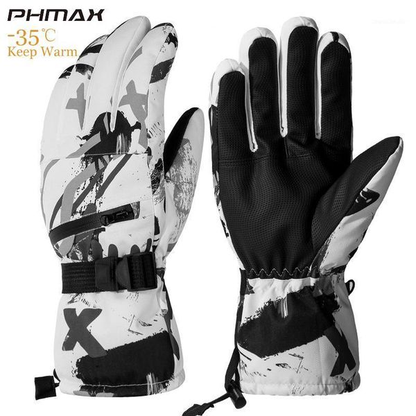

ski gloves phmax winter thermal windproof keep warm touch screen mens women waterproof shockproof skiing skating1