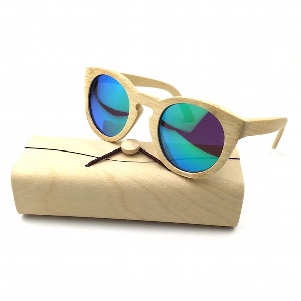 

fashion women handmade wooden eyewear eyeglasses bamboo sunglasses, White;black