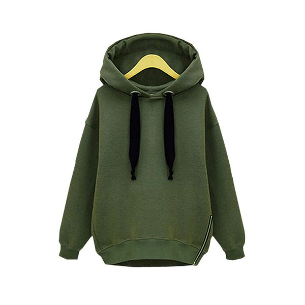 

2021 new casual new tie loose green army hoddies female crop with hoodie pullover sweatshirt svitsfy252 5qs2, Black