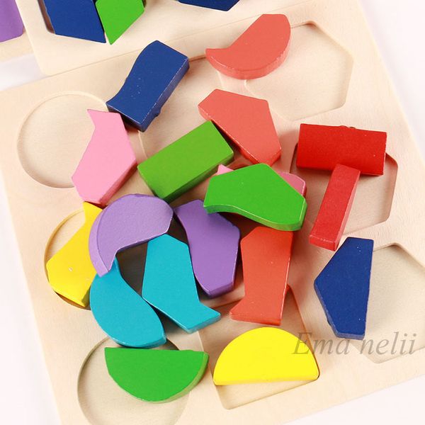 

toys shape and color matching sale geometric wooden 3d puzzles baby montessori early educational learning toy for children s-l02
