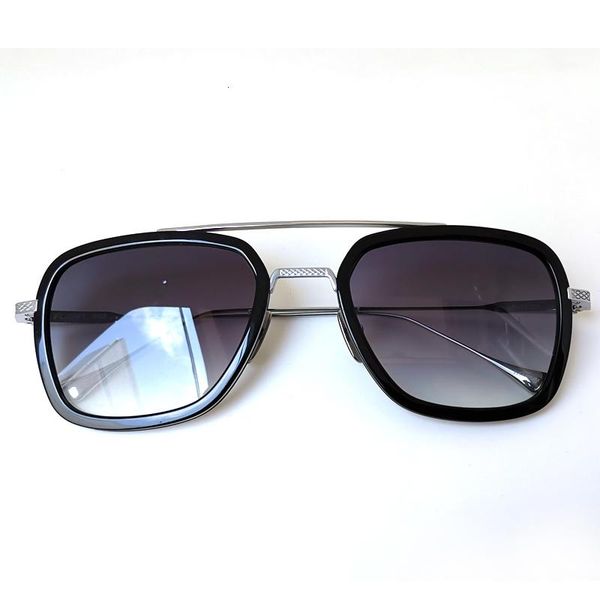 

2020 Fashion High Quality Lentes Tony Stark Iron Man Retro Mens Sunglasses Brand Designer Sun Glasses