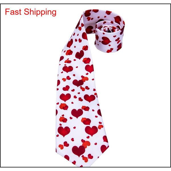 

menswhite tie with print red heart pattern mens tie meeting business wedding party casual party necktie qylvhj bdehome, Black;blue