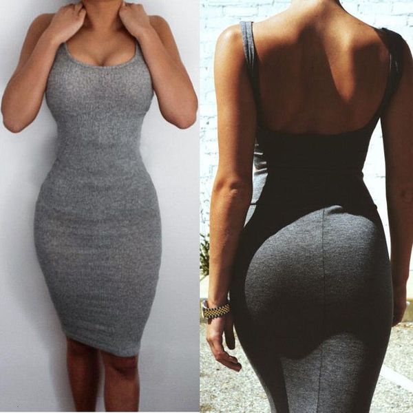 

summer bandage slim bodycon party cocktail split mini dress drop shipping, Black;gray
