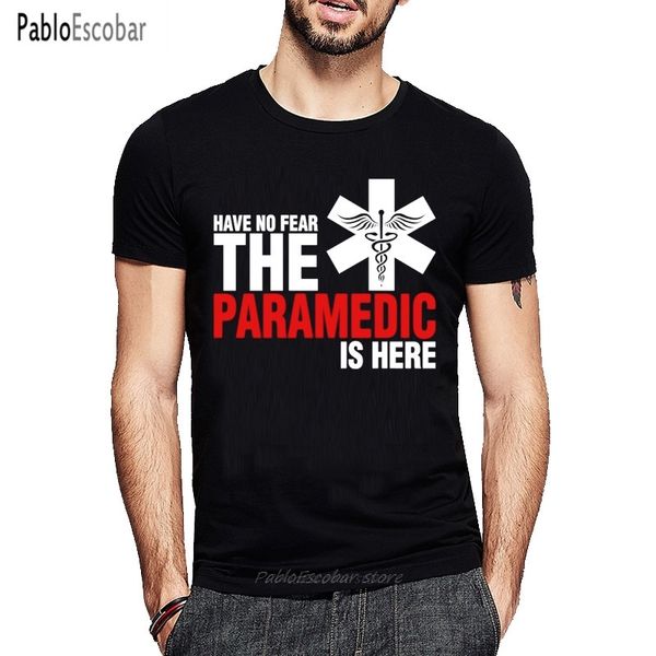 

men's leisure have no fear the paramedic is here plus size short sleeve cotton 4xl 5xl hoodie designers t shirts sweatshirt