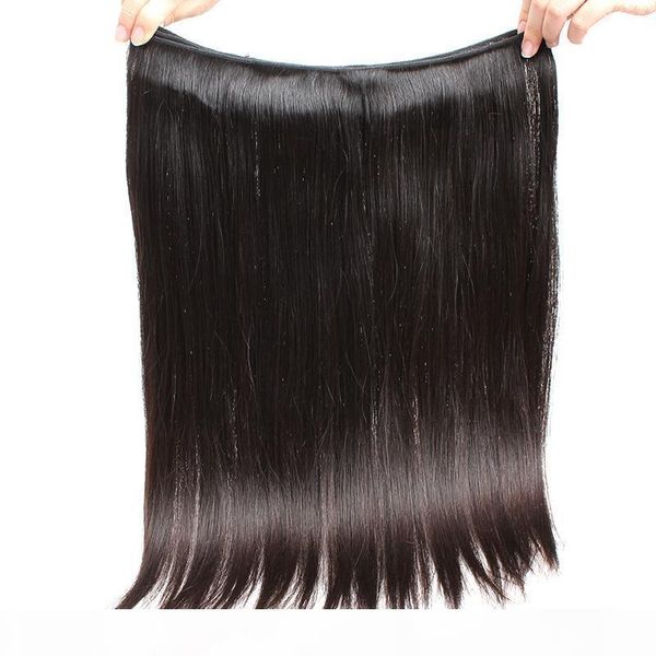 

bella hairindian hair bundles unprocessed virgin natural color human hair weaves double weft silky straight 2 bundles ing, Black