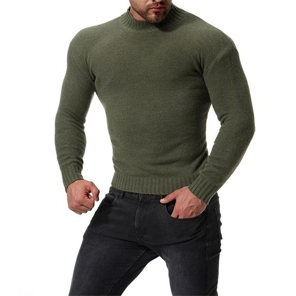 

new sweater men's solid color casual male sweater 201125, White;black