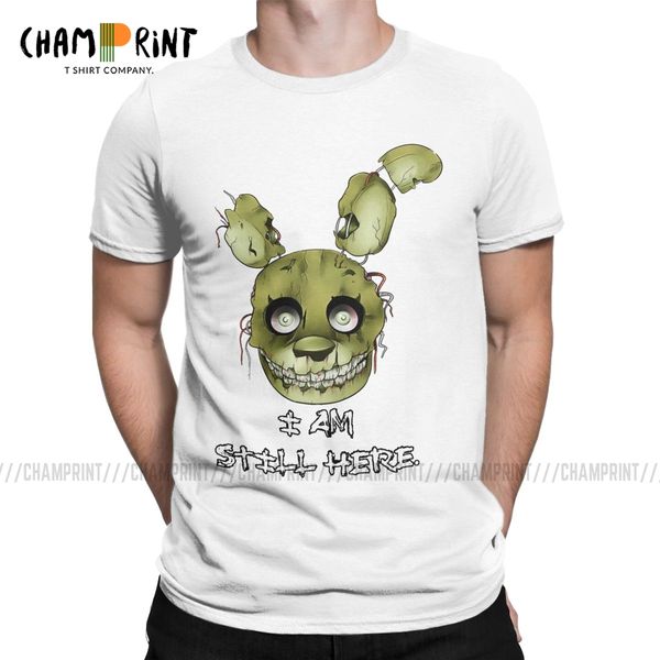 

men five nights at freddy's 3 springtrap leisure pure tees short sleeve round neck gift idea sport hooded sweatshirt hoodie men t shir