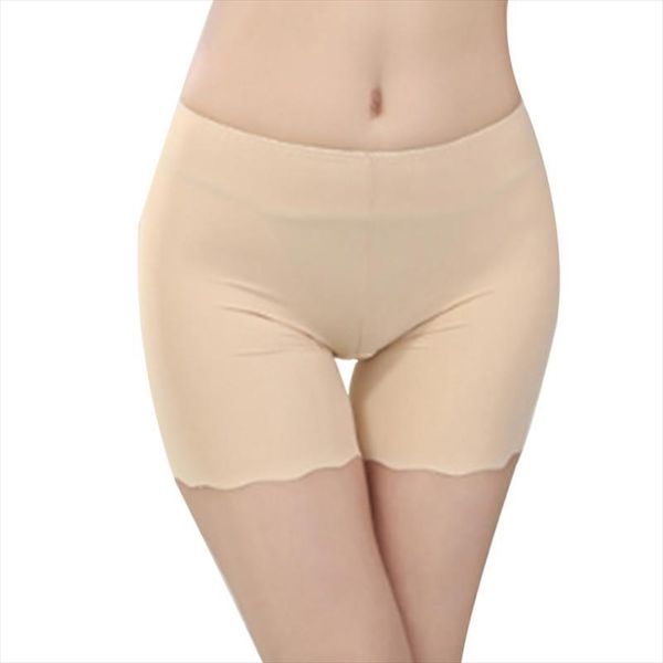 

2020 women safety pants seamless nylon high waist panties seamless anti emptied boyshorts pants girls slimming underwear, Black