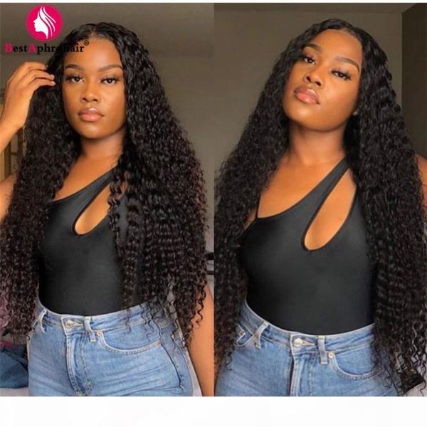 

deep wave frontal wig brazilian hair wigs for black women 30 inch lace front wig remy human hair wigs 150% denisty, Black;brown