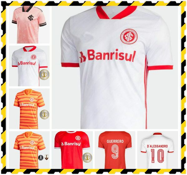 

2020 club sc internacional guerrero brasil octubre rosa soccer jersey pink n. lopez camisa de futebol football shirt 20 21, Black;yellow