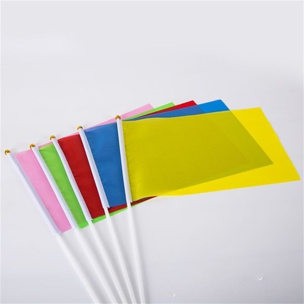 

hand small red flag 20 * 28cm square solid color no picture no word celebration flag solid color decoration small national flag 199 g2