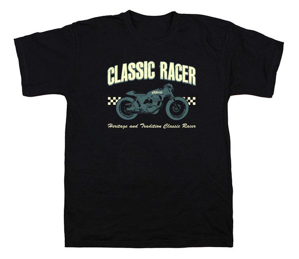 

sport men short sleeve fashion t-shirt classic racer vintage motorbike ideal for motor-cyclist biker casual homme t shirt