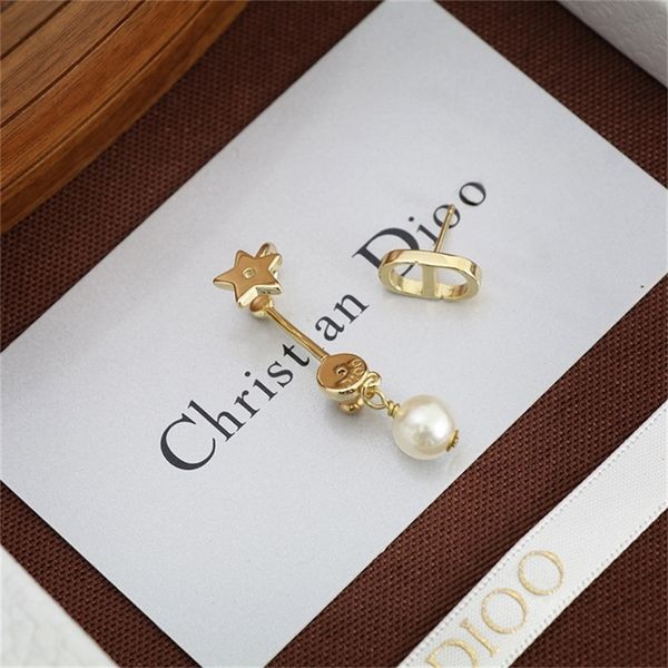 

85% off factory clearance family earrings new pearl women's creative single wind ear clip earrings, Golden