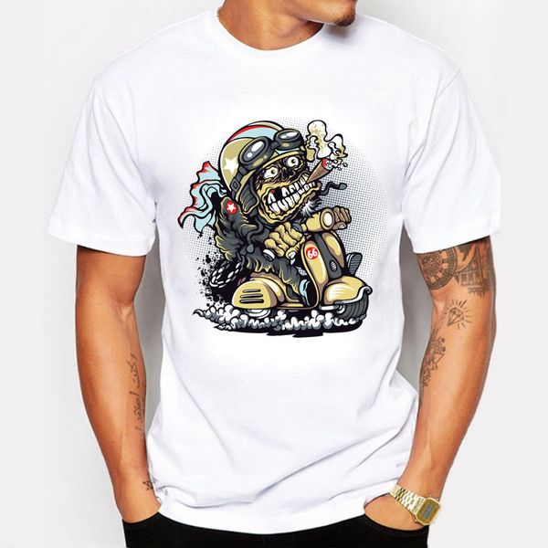 

o neck printing smoking horror skull men tshirt short sleeve casual wsag t shirt for men clothing sport hooded sweatshirt hoodie